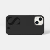 Custom with Initial Name iPhone Hoesje (Achterkant horizontaal)