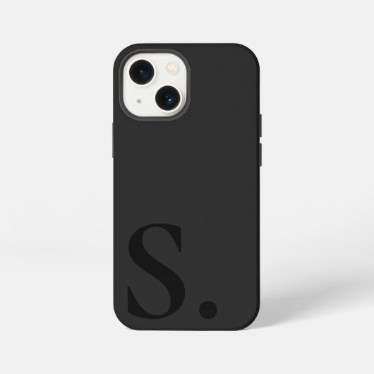Custom with Initial Name iPhone Hoesje (Achterkant)