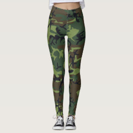 Custom Woodland Camo Leggings
