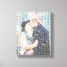 Custom Word Art. Foto gemaakt door woorden. Canvas Afdruk