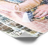 Custom Word Art. Foto gemaakt door woorden. Poster (Hoek)