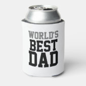 Custom World's beste papa wit Blikjeskoeler (Blikje Achterkant)