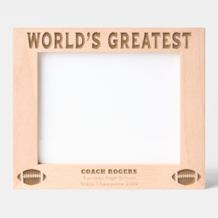 Custom World's grootste Football coach Gegraveerde Lijstjes