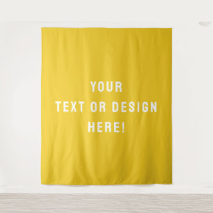 Custom XL Mustard Tapestry – Maak het vandaag nog  Wandkleed