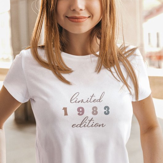 Custom Year 40th Birthday Limited Edition T-shirt