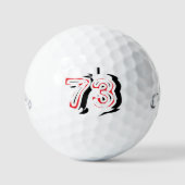 Custom Year Golf Balls - Verjaardag Gift Set Golfballen (Voorkant)
