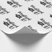 Custom Year Masters Degree Afstuderen beheerst het Cadeaupapier (Hoek)