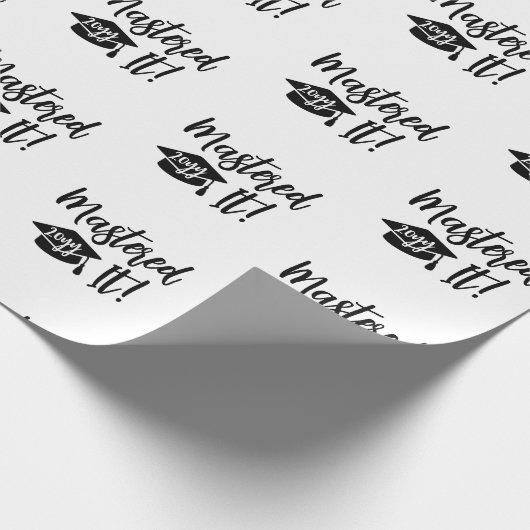 Custom Year Masters Degree Afstuderen beheerst het Cadeaupapier (Hoek)