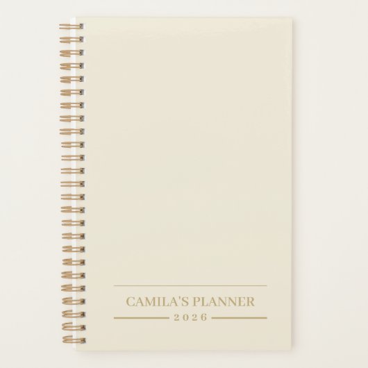 Custom Yearly Planner | Sleek Neutral Design (Devant)