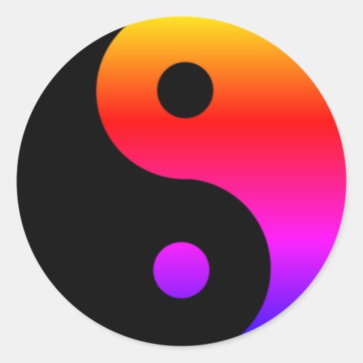Custom Yin Yang Stickers (Voorkant)