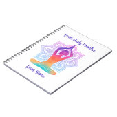 Custom Yoga Notebook with Name & Mantra Notitieboek (Linkerzijde)