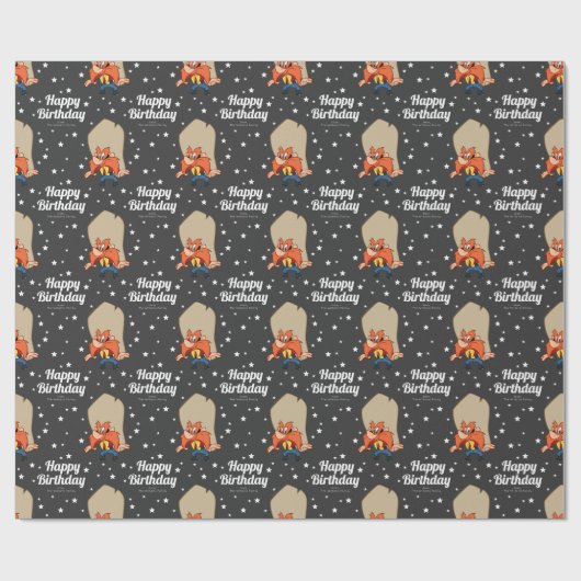 Custom Yosemite Sam Happy Birthday Cadeaupapier (Vlak)