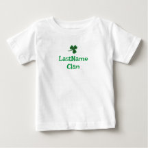 Custom Your Clan Shamrock T-shirt - Baby/peuter