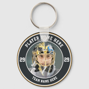 Custom Youth Ice Hockey Teams Button Sleutelhanger