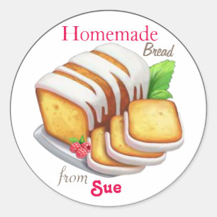 Custom Zelfgemaakte Quick Bread Stickers