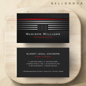 Custom Zwart Grijs Rood De Amerikaanse Vlag Premiu Visitekaartje