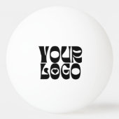 Custom Zwart Logo Ping Pong Ball (Achterkant)