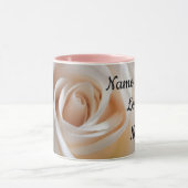 Customable White Rose "Love You" mug (Centre)