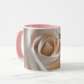 Customable White Rose "Love You" mug (Devant gauche)