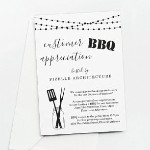 Customer Appreciation Business BBQ Party Kaart