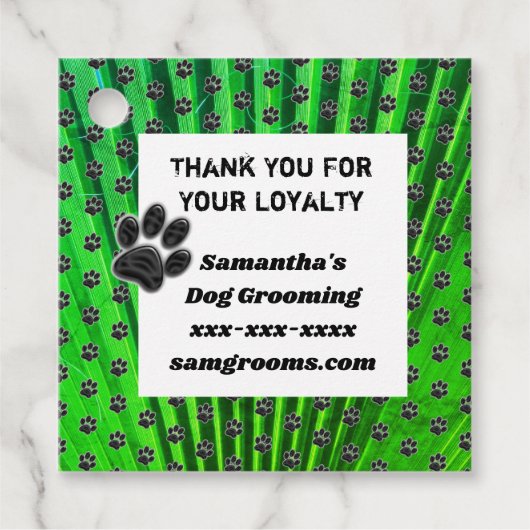 Customer Appreciation Pw Print Business Promo Bedankjes Labels (Voorkant)