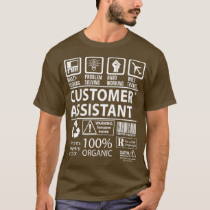 Customer Assistant MultiTasking Certified Job Gift T-shirt