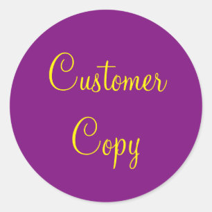 Customer Copy-Sticker Ronde Sticker