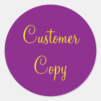 Customer Copy-Sticker Ronde Sticker