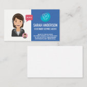 Customer Service Agent | Telefoonoperator Visitekaartje (Voorkant / Achterkant)