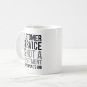 Customer Service is geen afdeling Koffiemok (Voorkant links)