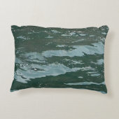 Customisable Azure Oceans Abstract Sea Water Coast Accent Kussen (Achterkant)