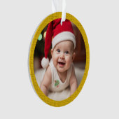 Customisable Baby's First Christmas Acrylic Ornament (voorkant)