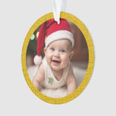 Customisable Baby's First Christmas Acrylic Ornament (voorkant)