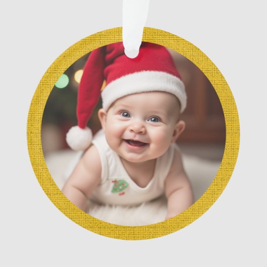 Customisable Baby's First Christmas Acrylic Ornament (voorkant)