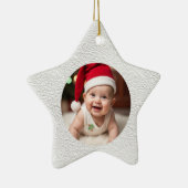 Customisable Baby's First Christmas Star Keramisch Ornament (Rechts)