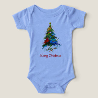 Customisable Christmas Tree Oil Painting Onepiece