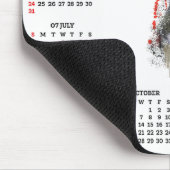 Customisable Cute Blue Heeler Dog Calendar Muismat (Hoek)
