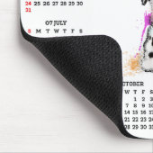 Customisable Cute Dalmatian Dog Calendar Muismat (Hoek)