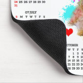 Customisable Cute Morkie Dog Calendar Muismat (Hoek)