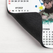 Customisable Cute Schnauzer Dog Calendar Muismat (Hoek)