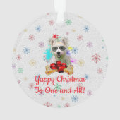 Customisable Dog And Bone Pet Owner's Acrylic Xmas (dos)
