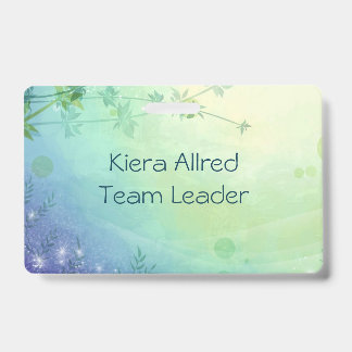 Customisable dreamy natural landscape badge