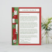 Customisable En-tête de lettre annuel de bulletin d'information (Debout devant)