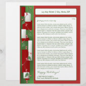 Customisable En-tête de lettre annuel de bulletin d'information (Devant / Derrière)