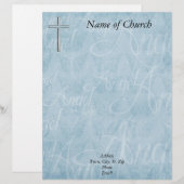 Customisable En-tête de lettre chrétien (Devant / Derrière)