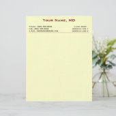 Customisable En-tête de lettre de clinique (toile blanche) (Debout devant)