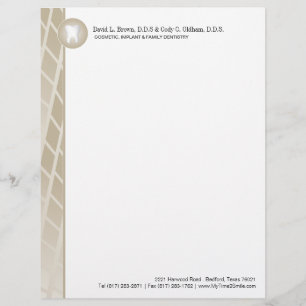 Customisable En-tête de lettre de Dental Company