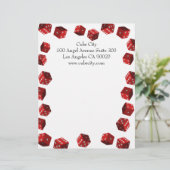 Customisable En-tête de lettre de joueurs de matrices (Debout devant)