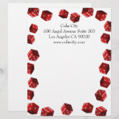 Customisable En-tête de lettre de joueurs de matrices (Devant / Derrière)