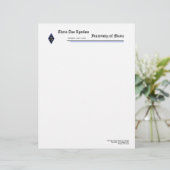 Customisable En-tête de lettre de Tau Upsilon de thêta (Debout devant)